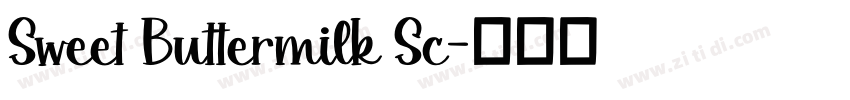 Sweet Buttermilk Sc字体转换